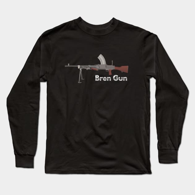 Bren Light Machine Gun Long Sleeve T-Shirt by NorseTech